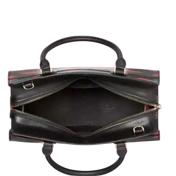 Kate Spade Madison Rose Toss Printed Medium Satchel - Picture 3 of 9